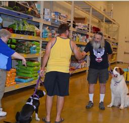 Penny assisting at PetsMart - 08AUG15