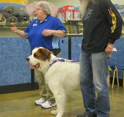 Penny assisting at PetsMart - 10JAN17