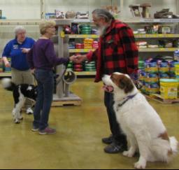 Penny assisting at PetsMart - 18MAR18