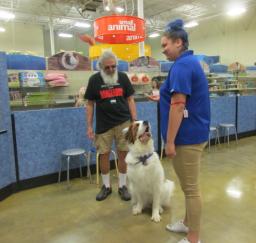 Penny assisting at PetsMart - 12JUN18