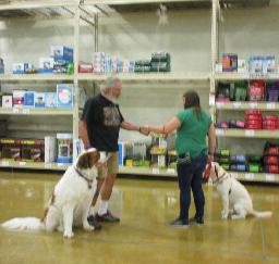 Penny assisting at PetsMart - 02JUL19