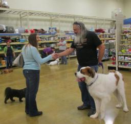 Penny assisting at PetsMart - 23JAN16